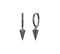 PEARLOVE Small 925 Sterling Silver Huggie Earrings for Women Mimi Geometric Triangle Cone Drop/Dangle Dainty Earrings for Women & Girls