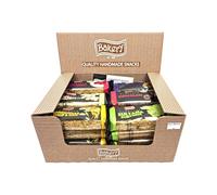 PEARLS ASSORTED FLAPJACKS MIX A (Pack of 24) - Cherry & Coconut, White Chocolate, Sultana, Chocolate, Original Syrup & Oats | Snack Bars Variety Pack, Oat Bars | Cereal Bars Multipack Bulk Fibre Bars