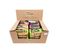 PEARLS ASSORTED FLAPJACKS MIX A (Pack of 24) - Cherry & Coconut, White Chocolate, Sultana, Chocolate, Original Syrup & Oats | Snack Bars Variety Pack, Oat Bars | Cereal Bars Multipack Bulk Fibre Bars
