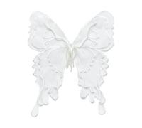 Pearls Butterfly Fabric Patches Organza Applique for Easy Application On Various Textiles Craft Costume Garment Decors Fashion Accessory