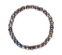 PEARLS & COLORS - Bracelet Genuine Freshwater Cultured Pearls 3-4 mm - AAA+ Quality - Adjustable Size - Women's Jewellery