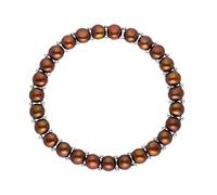 PEARLS & COLORS - Bracelet Genuine Freshwater Cultured Pearls 3-4 mm - AAA+ Quality - Adjustable Size - Women's Jewellery