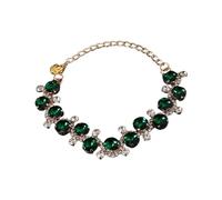 Pearls Necklaces For Cats Crystal Collars Pet Collar Suit Rhinestones Jeweled Necklace Princess Collar Pet Collars For Cats