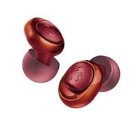 Pearls Radiant Noise Reducing Ear Plugs - Switchable 18dB/23dB - Find My & Android Find Hub Case - Colour Shifting LED Earplugs for Festivals & Clubs - Hearing Protection - 3 Sizes S/M/L (Amber Tide)