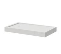 Pearlstone Bath Replacement Shower Tray and Plinth | White | Acrylic/Stone Resin | 1700mm x 700mm x 40mm