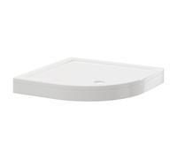 Pearlstone Quadrant Shower Tray and Plinth | White | Acrylic/Stone Resin | 1000mm x 1000mm x 40mm