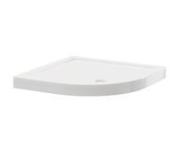 Pearlstone Quadrant Shower Tray and Plinth | White | Acrylic/Stone Resin | 800mm x 800mm x 40mm