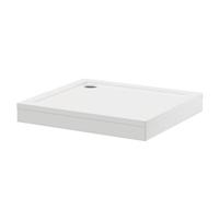 Pearlstone Rectangular Shower Tray and Plinth | White | Acrylic/Stone Resin | 1000mm x 900mm x 40mm