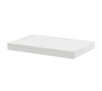 Pearlstone Rectangular Shower Tray and Plinth | White | Acrylic/Stone Resin | 1400mm x 900mm x 40mm