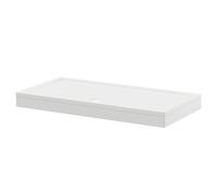 Pearlstone Rectangular Shower Tray and Plinth | White | Acrylic/Stone Resin | 1500mm x 760mm x 40mm