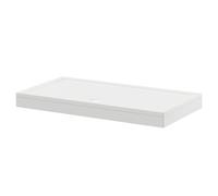 Pearlstone Rectangular Shower Tray and Plinth | White | Acrylic/Stone Resin | 1500mm x 800mm x 40mm