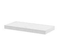 Pearlstone Rectangular Shower Tray and Plinth | White | Acrylic/Stone Resin | 1700mm x 800mm x 40mm