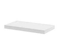 Pearlstone Rectangular Shower Tray and Plinth | White | Acrylic/Stone Resin | 1700mm x 900mm x 40mm