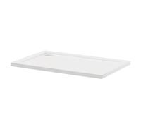 Pearlstone Rectangular Shower Tray | White | Acrylic/Stone Resin | 1100mm x 700mm x 40mm