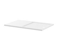 Pearlstone Rectangular Walk In Shower Tray | White | Acrylic/Stone Resin | 1400mm x 900mm x 40mm