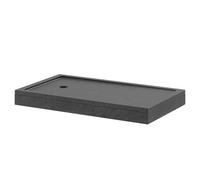 Pearlstone Slate Bath Replacement Shower Tray and Plinth | Slate Grey | Acrylic/Stone Resin | 1700mm x 700mm x 40mm