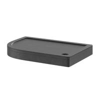 Pearlstone Slate Left Hand Offset Quadrant Shower Tray and Plinth | Slate Grey | Acrylic/Stone Resin | 1200mm x 800mm x 40mm