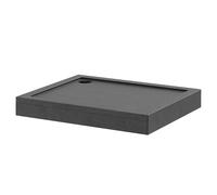 Pearlstone Slate Rectangular Shower Tray and Plinth | Slate Grey | Acrylic/Stone Resin | 1100mm x 900mm x 40mm