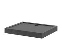 Pearlstone Slate Rectangular Shower Tray and Plinth | Slate Grey | Acrylic/Stone Resin | 1200mm x 1000mm x 40mm