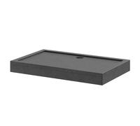 Pearlstone Slate Rectangular Shower Tray and Plinth | Slate Grey | Acrylic/Stone Resin | 1300mm x 800mm x 40mm