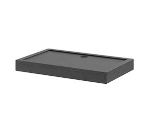 Pearlstone Slate Rectangular Shower Tray and Plinth | Slate Grey | Acrylic/Stone Resin | 1300mm x 800mm x 40mm