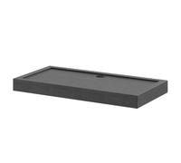 Pearlstone Slate Rectangular Shower Tray and Plinth | Slate Grey | Acrylic/Stone Resin | 1600mm x 800mm x 40mm