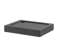 Pearlstone Slate Rectangular Shower Tray and Plinth | Slate Grey | Acrylic/Stone Resin | 900mm x 700mm x 40mm