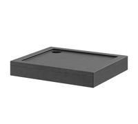 Pearlstone Slate Rectangular Shower Tray and Plinth | Slate Grey | Acrylic/Stone Resin | 900mm x 760mm x 40mm