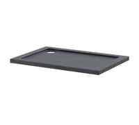 Pearlstone Slate Rectangular Shower Tray | Slate Grey | Acrylic/Stone Resin | 1000mm x 700mm x 40mm
