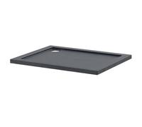Pearlstone Slate Rectangular Shower Tray | Slate Grey | Acrylic/Stone Resin | 1000mm x 800mm x 40mm