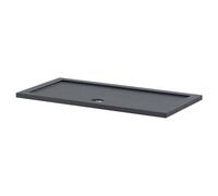 Pearlstone Slate Rectangular Shower Tray | Slate Grey | Acrylic/Stone Resin | 1400mm x 700mm x 40mm
