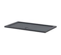 Pearlstone Slate Rectangular Shower Tray | Slate Grey | Acrylic/Stone Resin | 1400mm x 800mm x 40mm