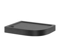 Pearlstone Slate Right Hand Offset Quadrant Shower Tray and Plinth | Slate Grey | Acrylic/Stone Resin | 1000mm x 800mm x 40mm