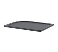 Pearlstone Slate Right Hand Offset Quadrant Shower Tray | Slate Grey | Acrylic/Stone Resin | 1200mm x 900mm x 40mm