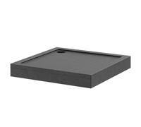 Pearlstone Slate Square Shower Tray and Plinth | Slate Grey | Acrylic/Stone Resin | 1000mm x 1000mm x 40mm