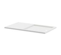 Pearlstone Slip Resistant Walk In Shower Tray | White | Acrylic/Stone Resin | 1400mm x 800mm x 40mm