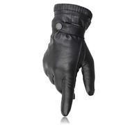 PEARLWOOD Freddie I Men's Goatskin Leather Gloves - Black - Small