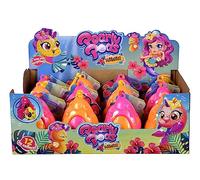 Pearly Pods Hawaii, 12 Assorted Colours, Only One Item Delivered, Plush Figures with Glitter, 8 cm, Rare Mermaid with Pearl, in Shell with Pendant, from 3 Years