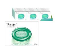 Pears Lemon Flower Extracts Green Soap Bars 125g - Pack of 12