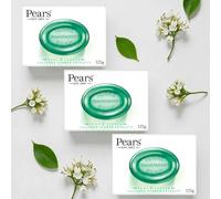 Pears Lemon Flower Extracts Green Soap Bars 125g - Pack of 3