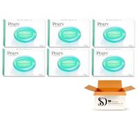 Pears Lemon Fresh Soap Bars 125g (Pack of 6) - Bulk Value Pack, Refreshing Transparent Cleanser, Oil Control Mild Body & Face Wash with 98% Pure Glycerin