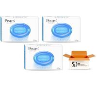 Pears Mint Fresh Soap Bars 125g (Pack of 3) - Refreshing Transparent Cleanser, Cooling Blue Bathing Bar, Mild Hypoallergenic Body & Face Wash with 98% Pure Glycerin