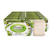Pears Naturale Aloe Vera Soap Bars 100g 12 Pack + 1x Soap Bag