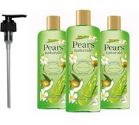 Pears Naturale Body Wash Aloe Vera 250ml 3 Pack + Pump
