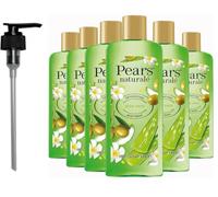 Pears Naturale Body Wash Aloe Vera 250ml 6 Pack + Pump