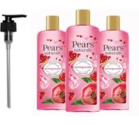 Pears Naturale Body Wash Pomegranate 250ml 3 Pack + Pump
