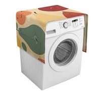 Pears of Different Shapes Dust Cover 54.3"x20.5" Universal Washer And Dryer Covers with Storage Pockets, Non-Slip Linen Refrigerator Top Dustproof Cover for Table & Furniture