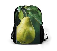 Pears on The Tree Sports Drawstring Backpack,Packsack with Shoe Compartment And Wet Proof Pocket for Youth