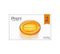Pears Pure and Gentle Transparent Amber Soap with Natural Oils, 2x100g