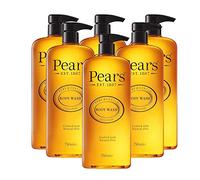 Pears Pure & Gentle Body Wash - Soap-free Cleanser - Nourishing Gel with 98% Pure Glycerin & Natural Oils - for Glowing Skin 10x More Moisturiser - Beauty Bath for Moisturising Care - 750ml (6 Pack)